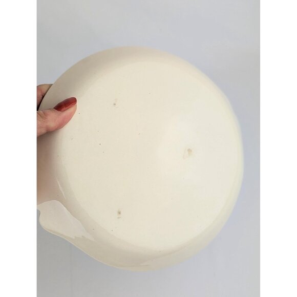 Hand-Painted Pink Floral Ceramic Dish Vintage Pink Roses 7.5" Round Ceramic Tray - Picture 9 of 10